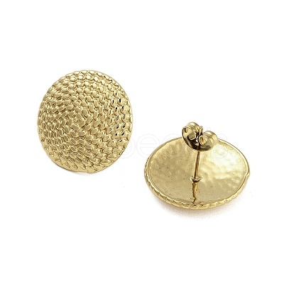 Ion Plating(IP) 304 Stainless Steel Stud Earrings for Women EJEW-N054-28G-1