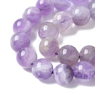 Natural Amethyst Beads Strands G-M445-8MM-01C-1