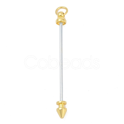 Alloy Bar Beadable Keychain for Jewelry Making DIY Crafts KEYC-A015-01G-1