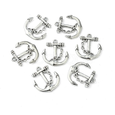 Tibetan Style Alloy Anchor Pendants LS-TIBEP-839-AS-NR-1