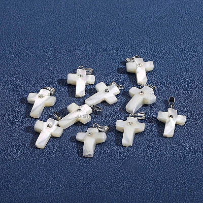 Natural White Shell Pendants LS-PW-WG99836-01-1