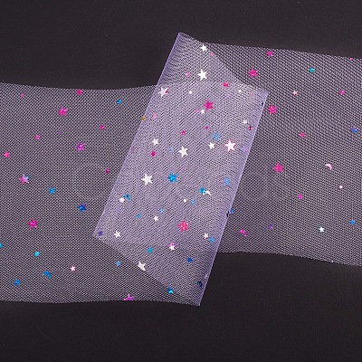 Star Sequin Deco Mesh Ribbons OCOR-P010-F10-1