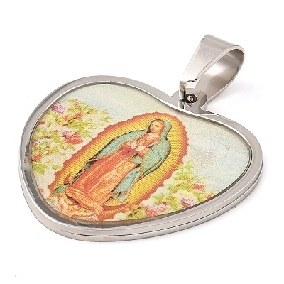 304 Stainless Steel Pendants STAS-H182-11B-P-1