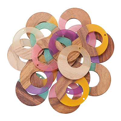 Resin & Wood Pendants RESI-CJ0002-01-1