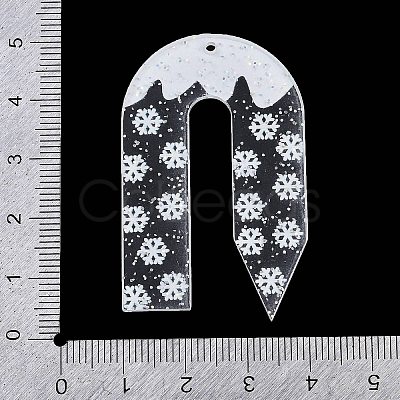 Christmas Theme Acrylic Pendants OACR-Q100-06B-1