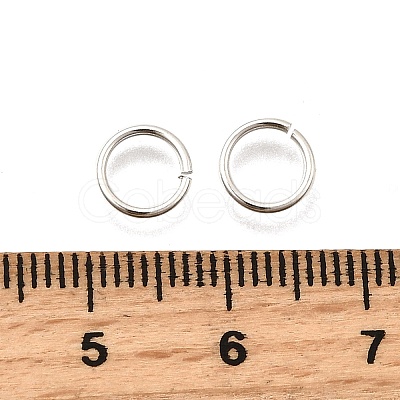 Rack Plating Brass Open Jump Rings KK-O139-18V-S-1