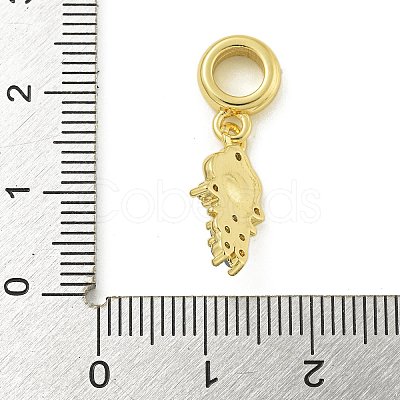 Rack Plating Brass & Cubic Zirconia & ABS Plastic Pearl European Pendants KK-Z067-61B-G-1