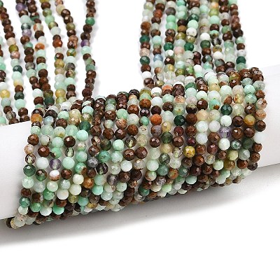 Natural Chalcedony Beads Strands G-C255-A02-3mm-01-1