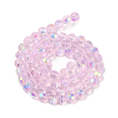 Electroplate Glass Beads Strands EGLA-Q129-02A-AB01-1