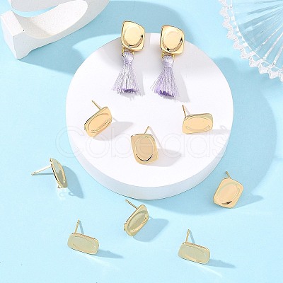 SHEGRACE Brass Stud Earring Findings XGRQ6M683-906G-1