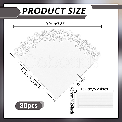 80Pcs Hollow Wedding Confetti Cones DIY-GA0009-59A-1