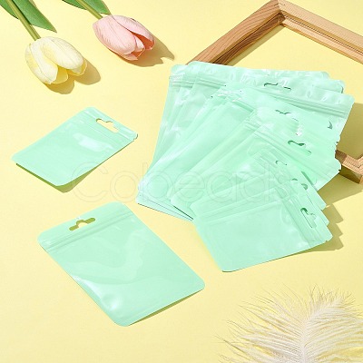 40Pcs 4 Styles Macaron Color Plastic Yin-yang Resealable Bags OPP-FS0001-18B-1