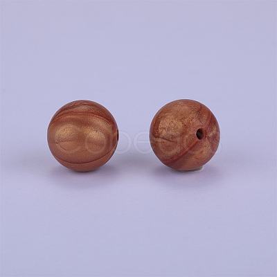 Round Silicone Focal Beads SI-JX0046A-39-1