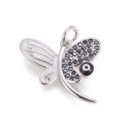 Brass Enamel Charms ZIRC-E145-72P-1