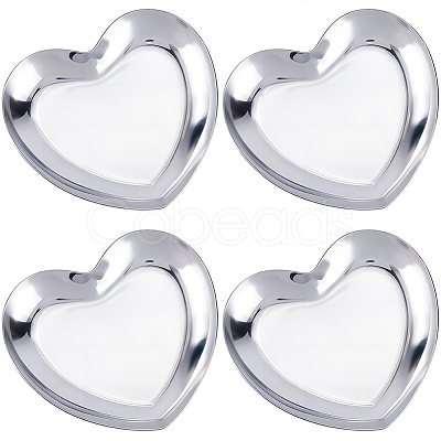 4Pcs 430 Stainless Steel Jewelry Plates AJEW-CN0004-48-1