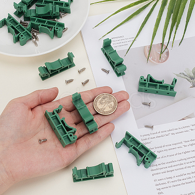 20 Pairs Plastic DIN Rail Mounting Bracket FIND-GA0007-27B-1