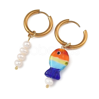 202 Stainless Steel Hoop Earrings EJEW-JE07422-1