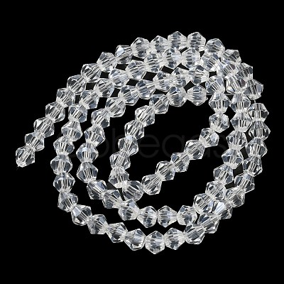 Transparent Electroplate Glass Beads Strands EGLA-A039-T4mm-A13-1