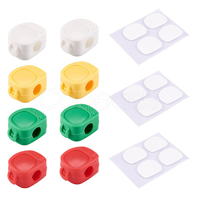 16Pcs 4 Colors PP Plastic Cable Organizers Clips Holder AJEW-TA0003-67-1