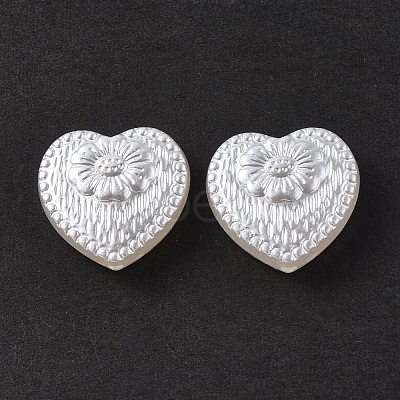 ABS Plastic Imitation Pearl Beads OACR-P007-63-1