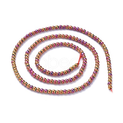 Electroplate Glass Beads Strands EGLA-K014-A-FP09-1