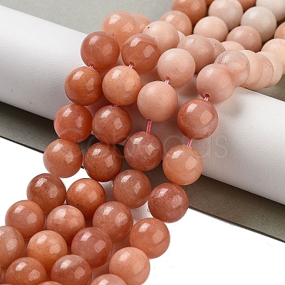 Natural Pink Aventurine Beads Strands G-B095-A02-01-1