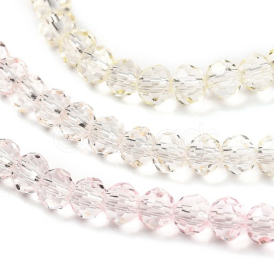 Transparent Painted Glass Beads Strands LS-DGLA-A034-T3mm-A25-1