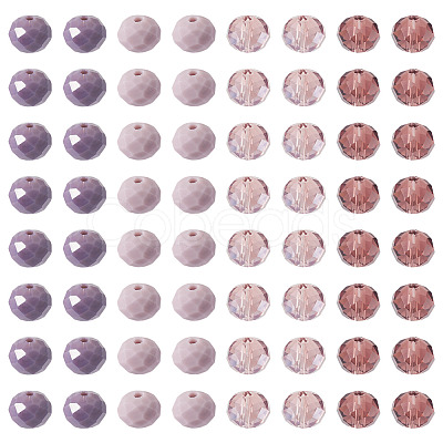 200Pcs 4 Colors Electroplate Glass Beads Strands EGLA-TA0030-09B-1