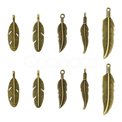 60Pcs Tibetan Style Alloy Pendants TIBEP-FS0001-19-1