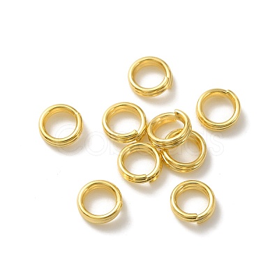 Brass Split Rings KK-O143-25G-1