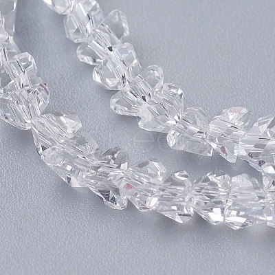 Transparent Glass Beads Strands EGLA-J145-4mm-NB01-1