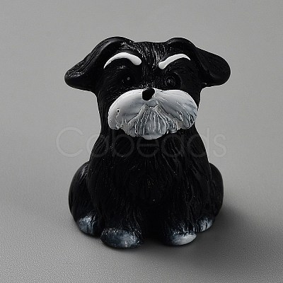 Resin Dog Figurines Ornament DJEW-TAC0007-01E-1