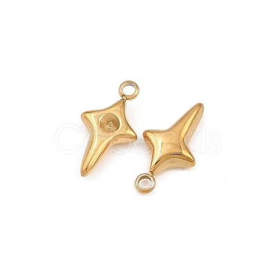 304 Stainless Steel Pendant Rhinestone Settings STAS-H241-27G-1