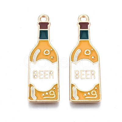 Eco-Friendly Alloy Enamel Pendants ENAM-Q437-051-NR-1