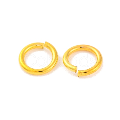 Brass Saw Cut Open Jump Rings KK-G514-01I-G-1