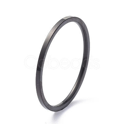 1mm Polished Plain Dome Finger Ring for Girl Women LS-RJEW-C012-02D-EB-1