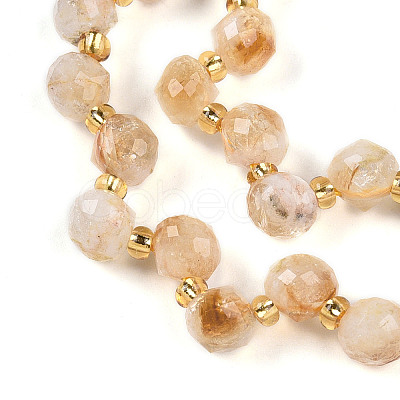 Natural Citrine(Heated) Beads Strands G-T141-47-1