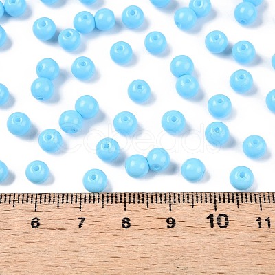 Opaque Baking Paint Glass Beads DGLA-T004-02Q-1