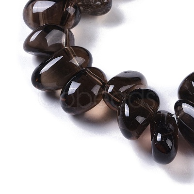 Natural Smoky Quartz Beads Strands G-B072-D01-02-1