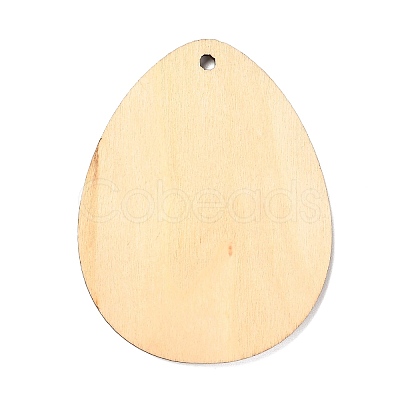 DIY Crafts Easter Egg Shape Cutouts Pendants AJEW-P087-B01-04-1