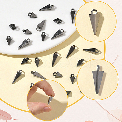 100Pcs 2 Styles Alloy Pendants FIND-SC0019-86B-1
