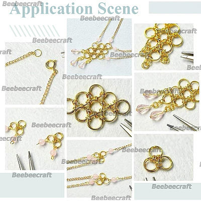 120Pcs Brass Split Rings KK-BBC0023-11A-1