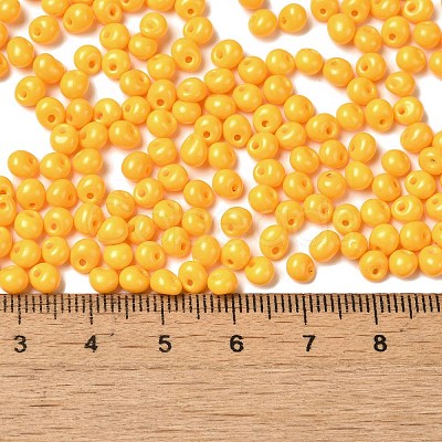 6/0 Opaque Baking Paint Glass Seed Beads SEED-M012-02A-21-1