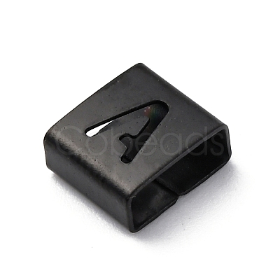 Ion Plating(IP) 304 Stainless Steel Square Slide Charms STAS-L132-13A-B-1
