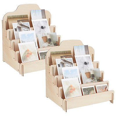 2 Bags 4-Slot Wood Display Risers ODIS-UN0001-18-1