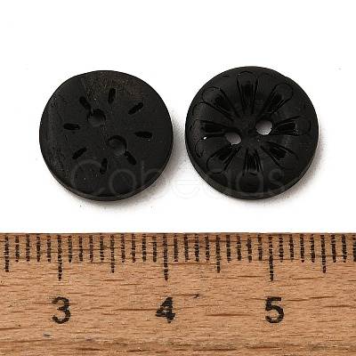 Carved 2-Hole Basic Sewing Buttons LS-NNA0YZG-1