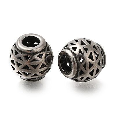 304 Stainless Steel European Beads STAS-D191-05Q-AS-1