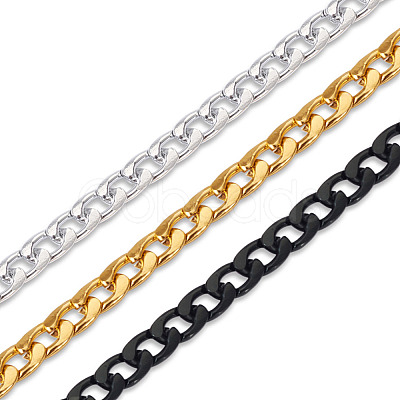 Yilisi 6M 3 Colors Oxidated Aluminium Twisted Chains CHA-YS0001-03-1