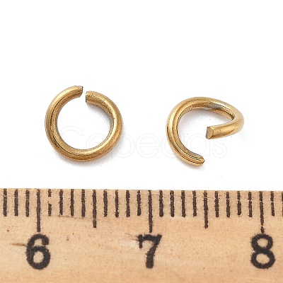 Ion Plating(IP) 304 Stainless Steel Open Jump Rings for Chainmaille Weaves STAS-M081-01G-05-1