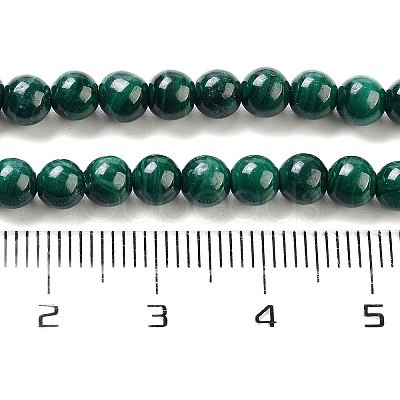 Natural Malachite Beads Strands X-G-I001-4mm-01-1